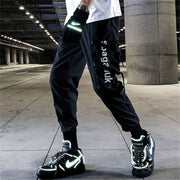 Man Pants New Fashion Streetwear Stitching Color Joggers Hip Hop Long Pants Men Elastic Waist Cargo Pants