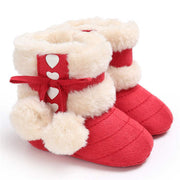 2019 Winter Snow Baby Boots 7-Colors Warm Fluff Balls Indoor Cottton Soft Rubber Sole Infant Newborn Toddler Baby Shoes