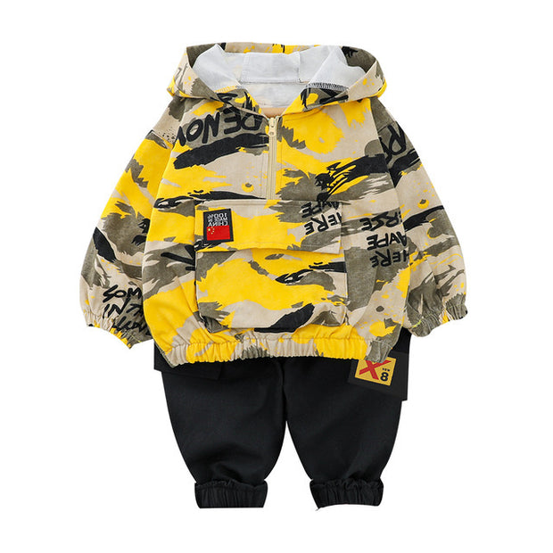 2022 Hot Kid Tracksuit Boy Girl Clothing Set New Casual Long Sleeve Letter Zipper Oufit Infant Clothes Baby Pants 1 2 3 4 Years